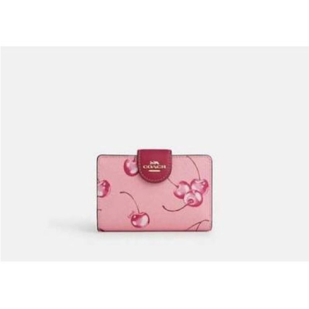 COMING SOON Coach Cherry Print Pink Wallet